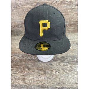 New Era Pittsburg Pirates 59FIFTY MLB Fitted Hat Size 7 3/8 Baseball Cap, 58.7cm